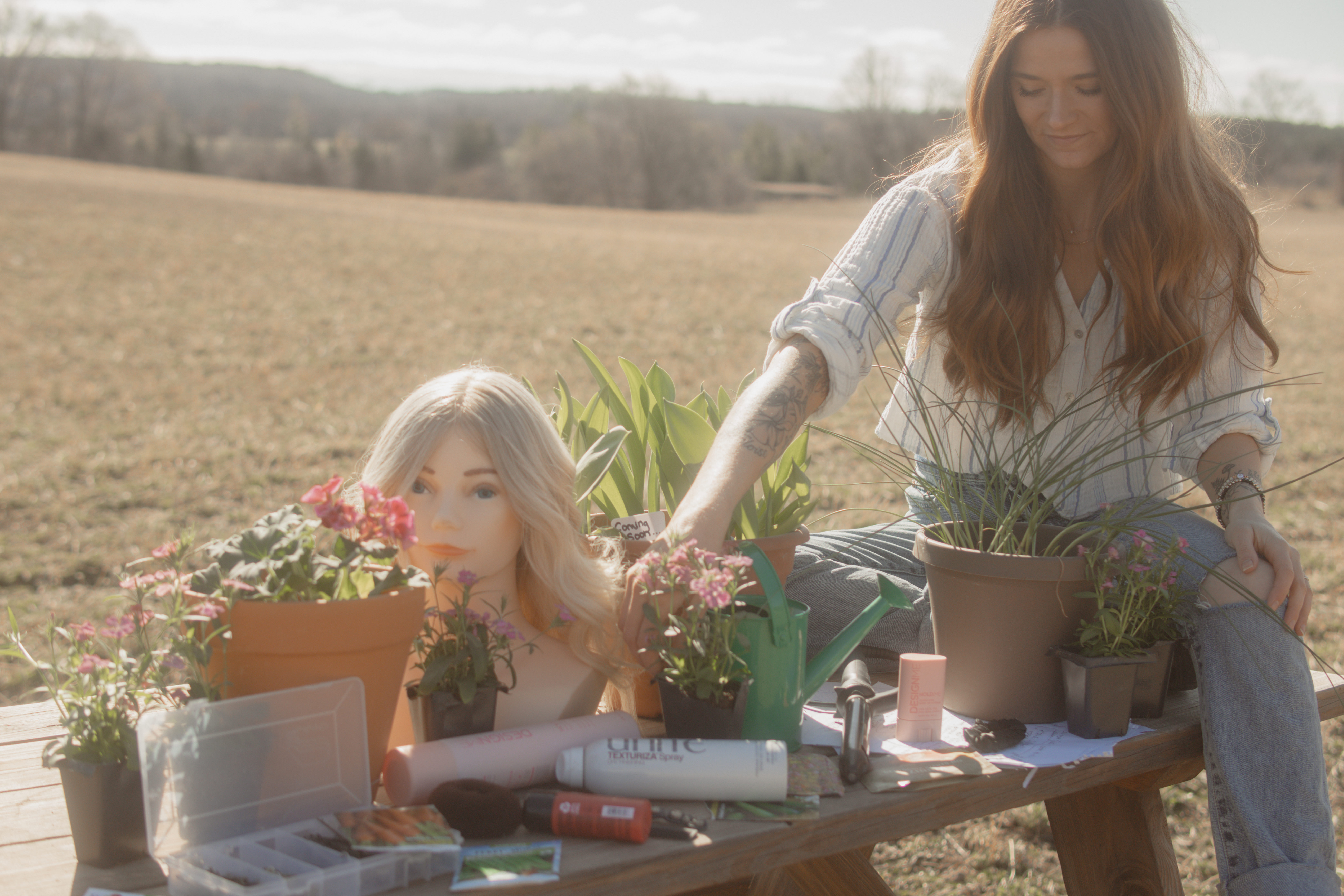 Photo cred @moonandwolfco photo of myself and bridal styling products